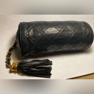 Very vintage Chanel tassel pouch